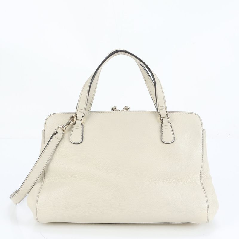 Polar Gucci Interlocking G Leather 2WAY Shoulder Bag Crossbody Hand Tote 338971