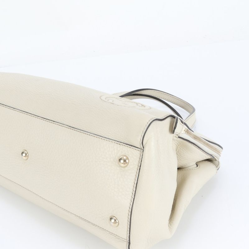 Polar Gucci Interlocking G Leather 2WAY Shoulder Bag Crossbody Hand Tote 338971