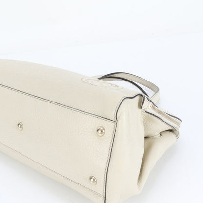 Polar Gucci Interlocking G Leather 2WAY Shoulder Bag Crossbody Hand Tote 338971