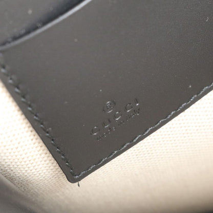 Unused Gucci GG Supreme Taiga Print 575136 Leather Second Bag Clutch Black