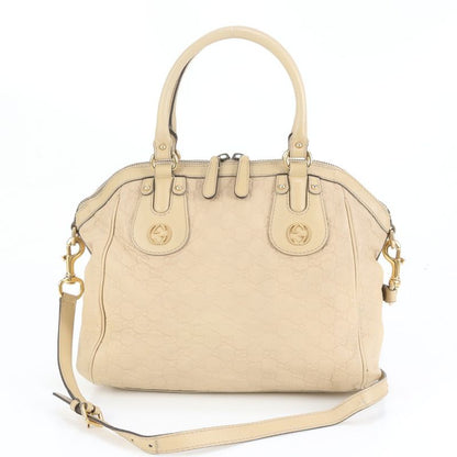 Guccissima Scarlet Leather 2WAY Shoulder Bag Crossbody Hand Tote 282299 Genuine