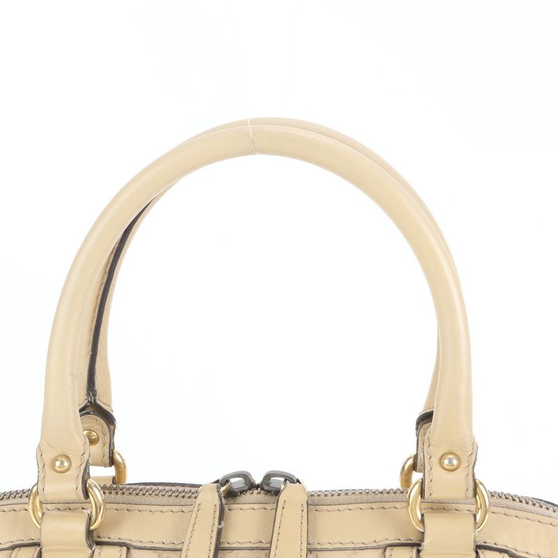 Guccissima Scarlet Leather 2WAY Shoulder Bag Crossbody Hand Tote 282299 Genuine