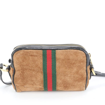 Gucci Sherry Line Leather Shoulder Bag Crossbody 573321 Brown Genuine Leather