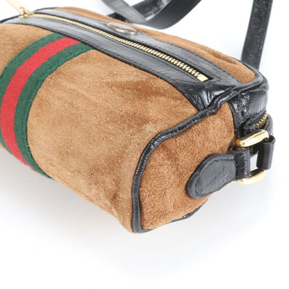 Gucci Sherry Line Leather Shoulder Bag Crossbody 573321 Brown Genuine Leather