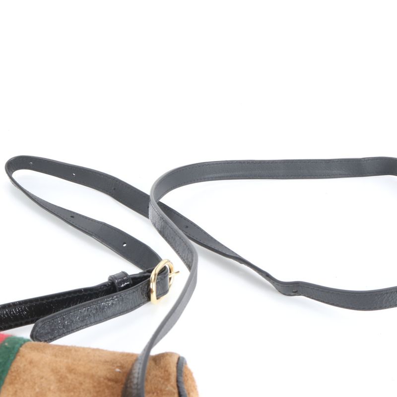 Gucci Sherry Line Leather Shoulder Bag Crossbody 573321 Brown Genuine Leather