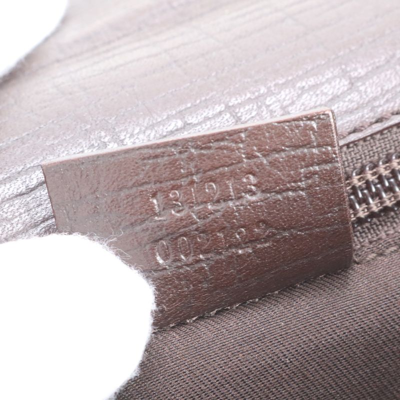 Polar Gucci GG Supreme Leather Second Bag 131213 Clutch Brand Gents Brown Men's