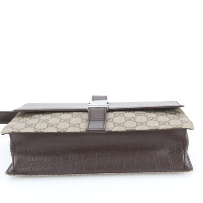 Polar Gucci GG Supreme Leather Second Bag 131213 Clutch Brand Gents Brown Men's