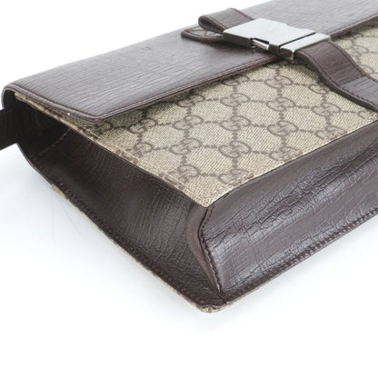 Polar Gucci GG Supreme Leather Second Bag 131213 Clutch Brand Gents Brown Men's
