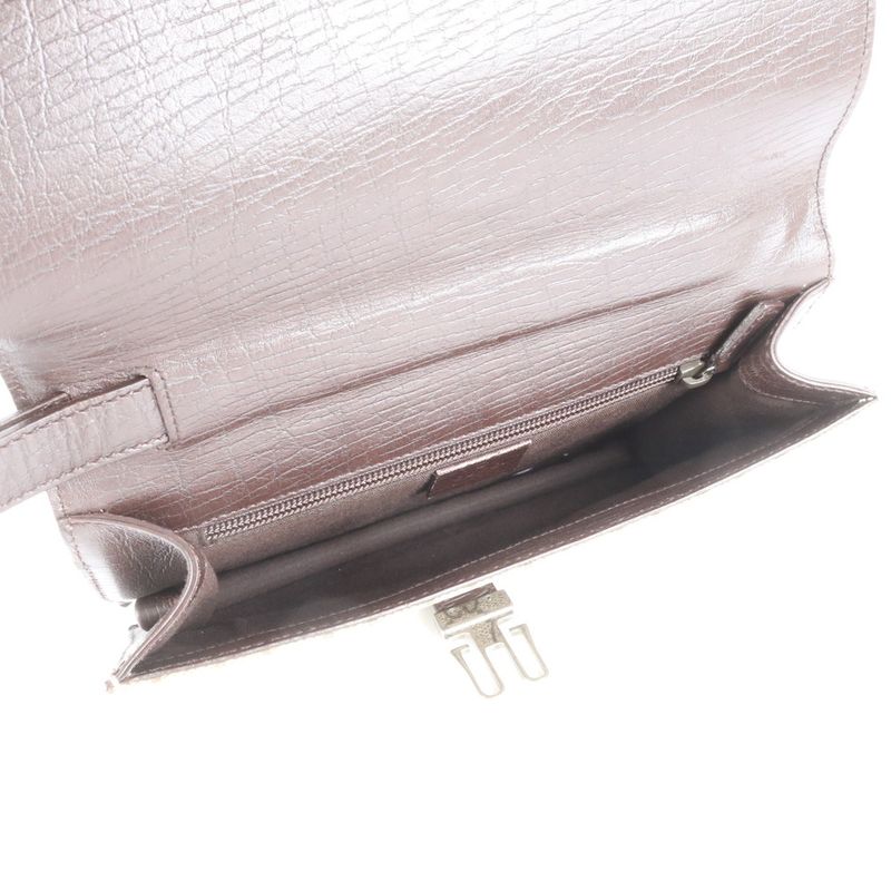 Polar Gucci GG Supreme Leather Second Bag 131213 Clutch Brand Gents Brown Men's