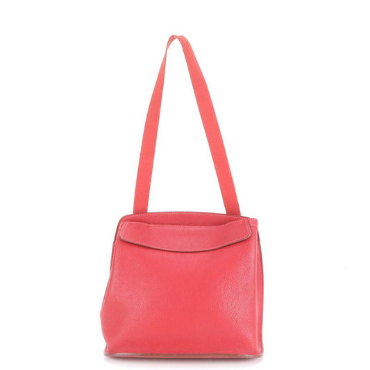 Polar Hermes □F Mark Sherpa Bandouliere Leather Shoulder Bag Shoulder One