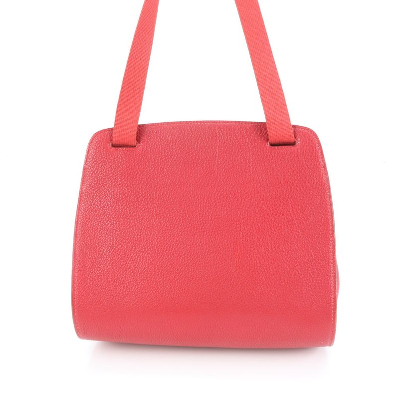 Polar Hermes □F Mark Sherpa Bandouliere Leather Shoulder Bag Shoulder One