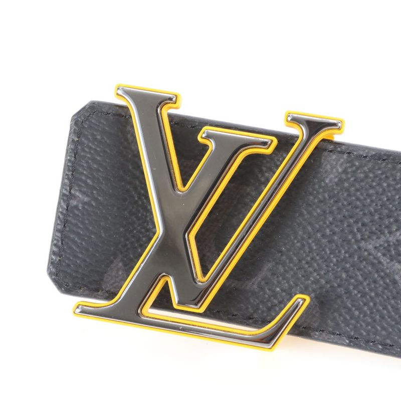 Extreme Louis Vuitton Monogram Eclipse Epi Santure LV Initial Reversible Belt