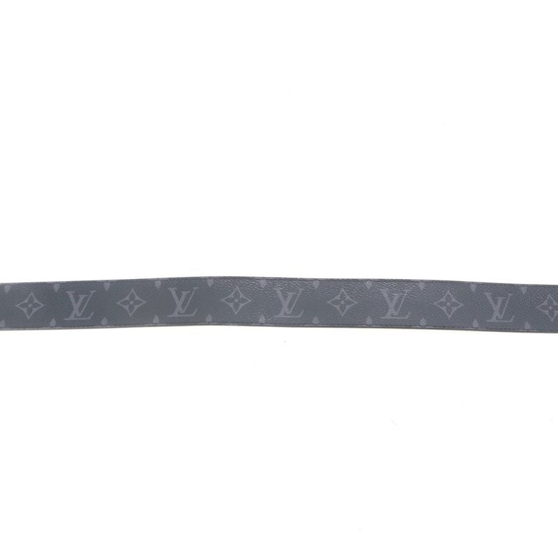 Extreme Louis Vuitton Monogram Eclipse Epi Santure LV Initial Reversible Belt