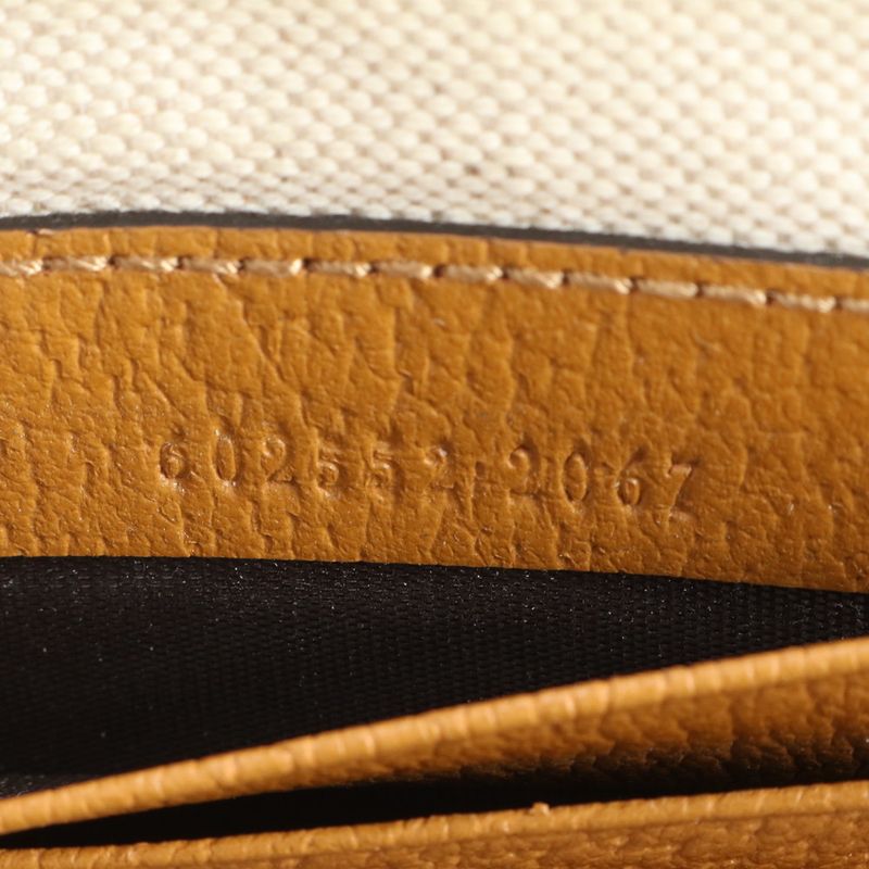 Gucci Micro GG Disney Mickey Collabor Leather Second Bag Clutch 602552 Brown