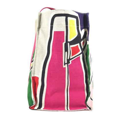 Hermes Shoulder Bag Sebas de Plage Logo Cotton Multicolor