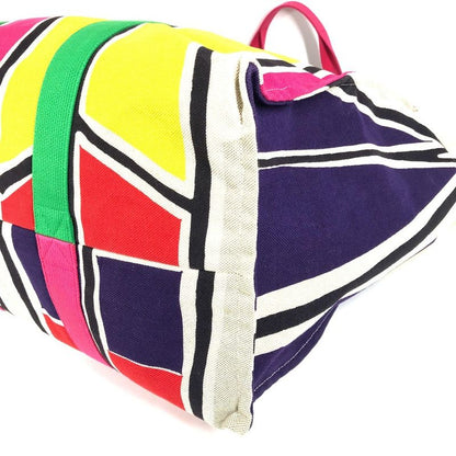Hermes Shoulder Bag Sebas de Plage Logo Cotton Multicolor
