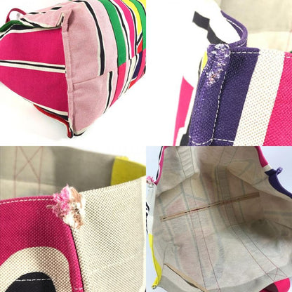 Hermes Shoulder Bag Sebas de Plage Logo Cotton Multicolor