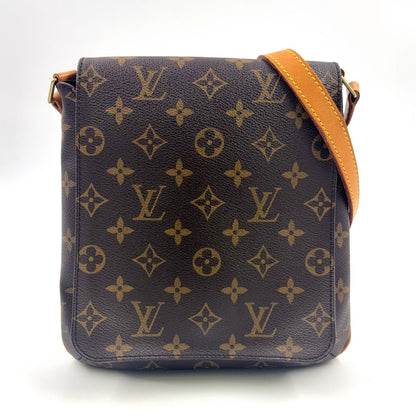 Louis Vuitton Musette Salsa Short Strap Monogram Monogram Leather ×PVC Brown Shoulder Bag