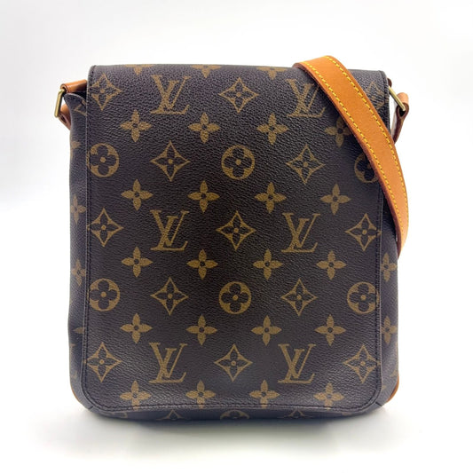 Louis Vuitton Musette Salsa Short Strap Monogram Monogram Leather ×PVC Brown Shoulder Bag