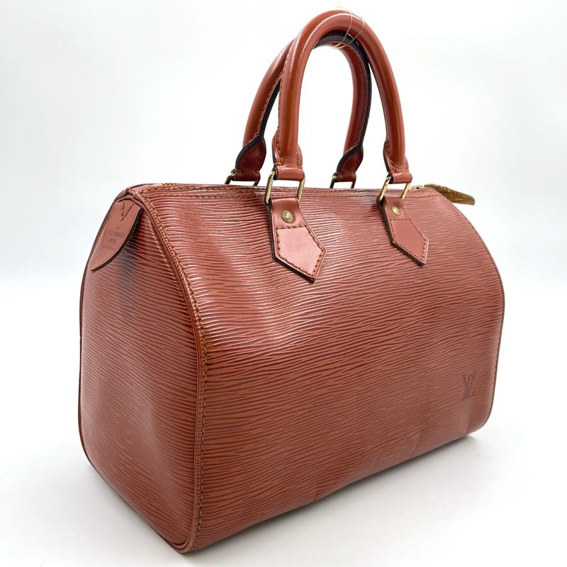 Louis Vuitton Speedy 25 Epi Kenya Brown Leather Brown Handbag Gold M43013
