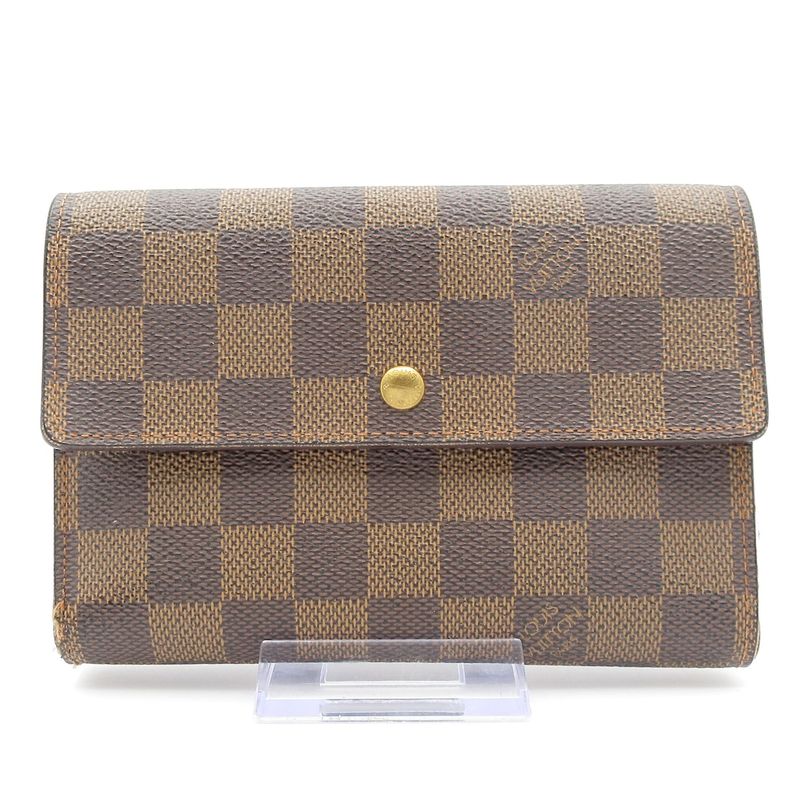 Louis Vuitton Damier Porte Trouss Eau Etui Papier N61202 Ebène