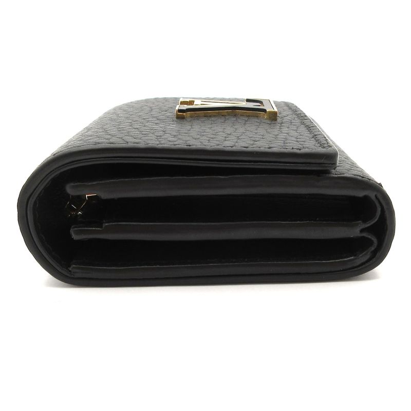 Louis Vuitton Bifold Wallet Capucines Portefeuille Capucines Tiny M12149 Noir