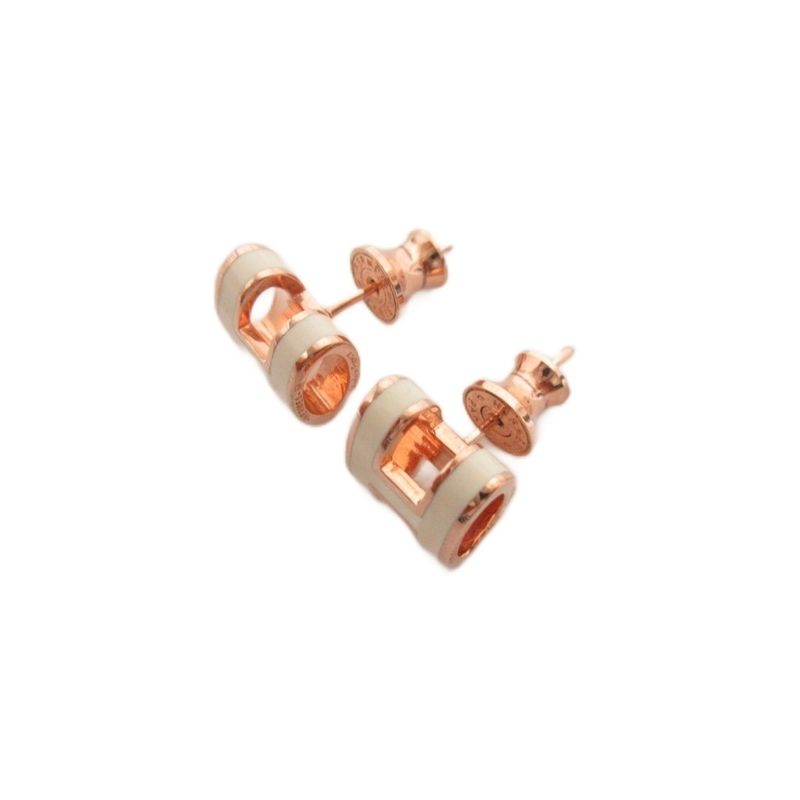 Hermes Pop Ash Mini H Earrings Stud Earrings Accessories White Pink Gold AA