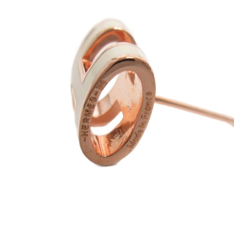 Hermes Pop Ash Mini H Earrings Stud Earrings Accessories White Pink Gold AA