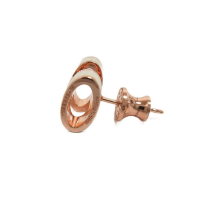 Hermes Pop Ash Mini H Earrings Stud Earrings Accessories White Pink Gold AA