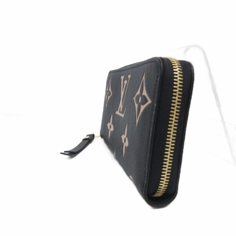 Louis Vuitton Zippy Wallet Bicolor Monogram Long Wallet Round Zipper Leather