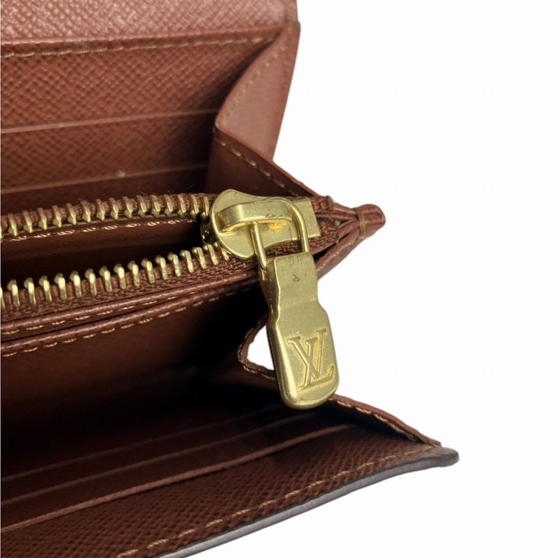 Louis Vuitton M60531 Monogram Portefeuille Sarah Long Wallet Brown