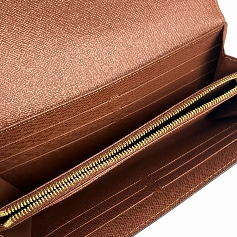 Louis Vuitton M60531 Monogram Portefeuille Sarah Long Wallet Brown