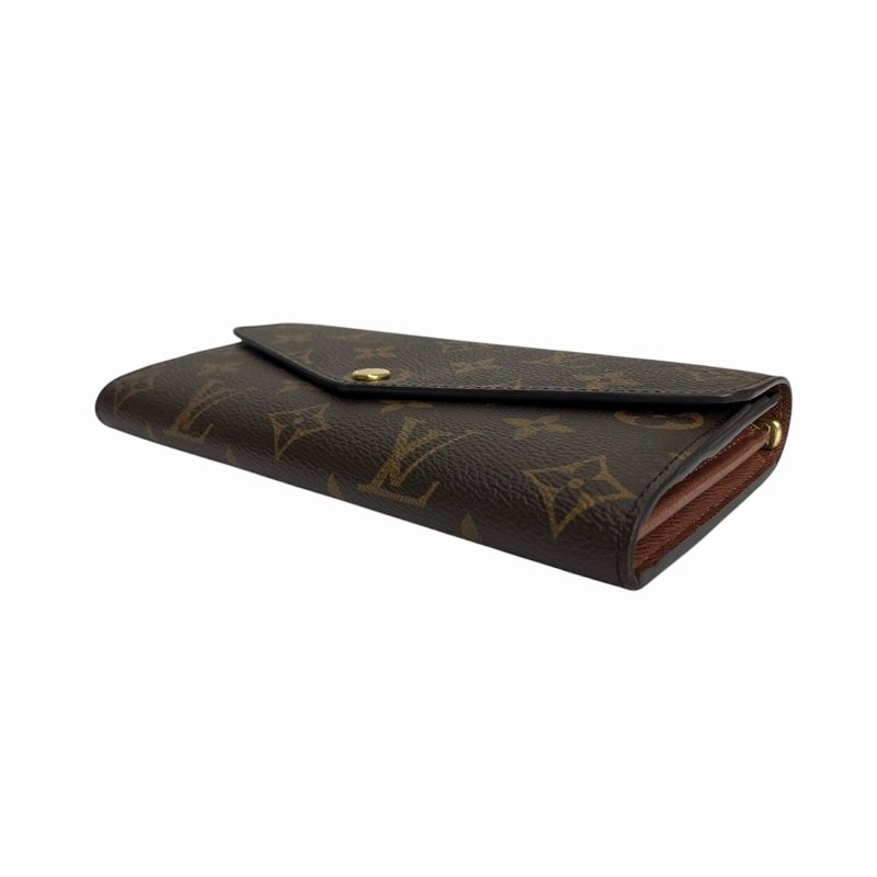 Louis Vuitton M60531 Monogram Portefeuille Sarah Long Wallet Brown