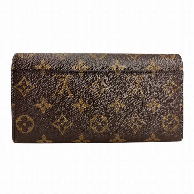 Louis Vuitton M60531 Monogram Portefeuille Sarah Long Wallet Brown