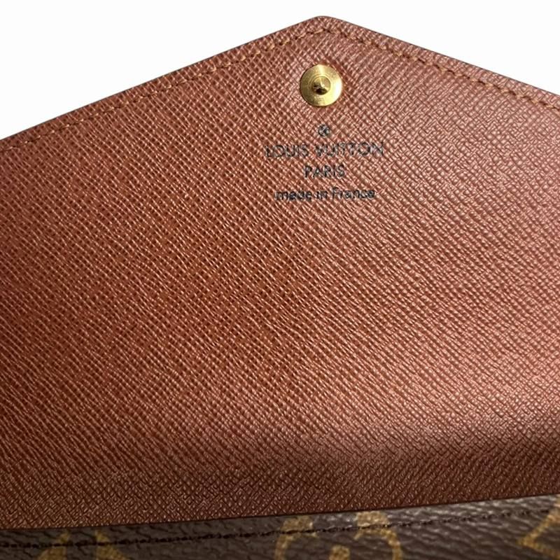 Louis Vuitton M60531 Monogram Portefeuille Sarah Long Wallet Brown
