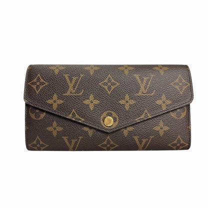 Louis Vuitton M60531 Monogram Portefeuille Sarah Long Wallet Brown