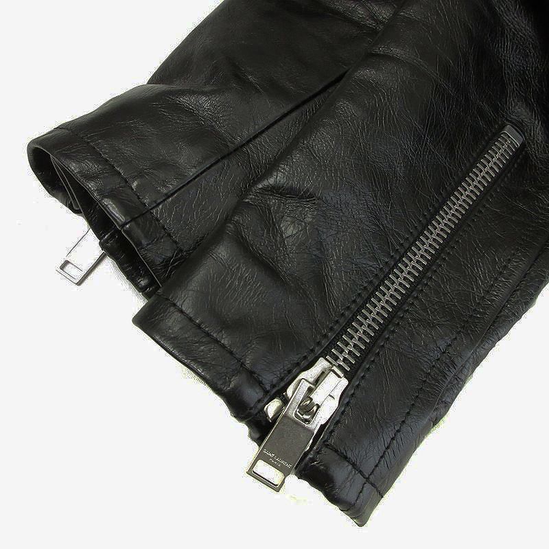Saint Laurent Paris L01 Classic Motorcycle Leather Jacket Double Riders 481862