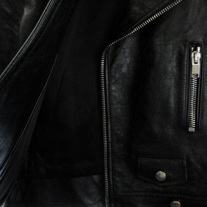 Saint Laurent Paris L01 Classic Motorcycle Leather Jacket Double Riders 481862