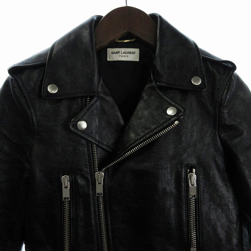 Saint Laurent Paris L01 Classic Motorcycle Leather Jacket Double Riders 481862