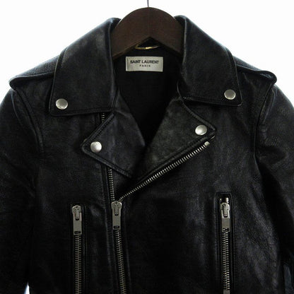 Saint Laurent Paris L01 Classic Motorcycle Leather Jacket Double Riders 481862