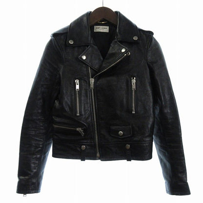Saint Laurent Paris L01 Classic Motorcycle Leather Jacket Double Riders 481862
