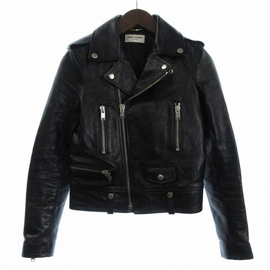 Saint Laurent Paris L01 Classic Motorcycle Leather Jacket Double Riders 481862