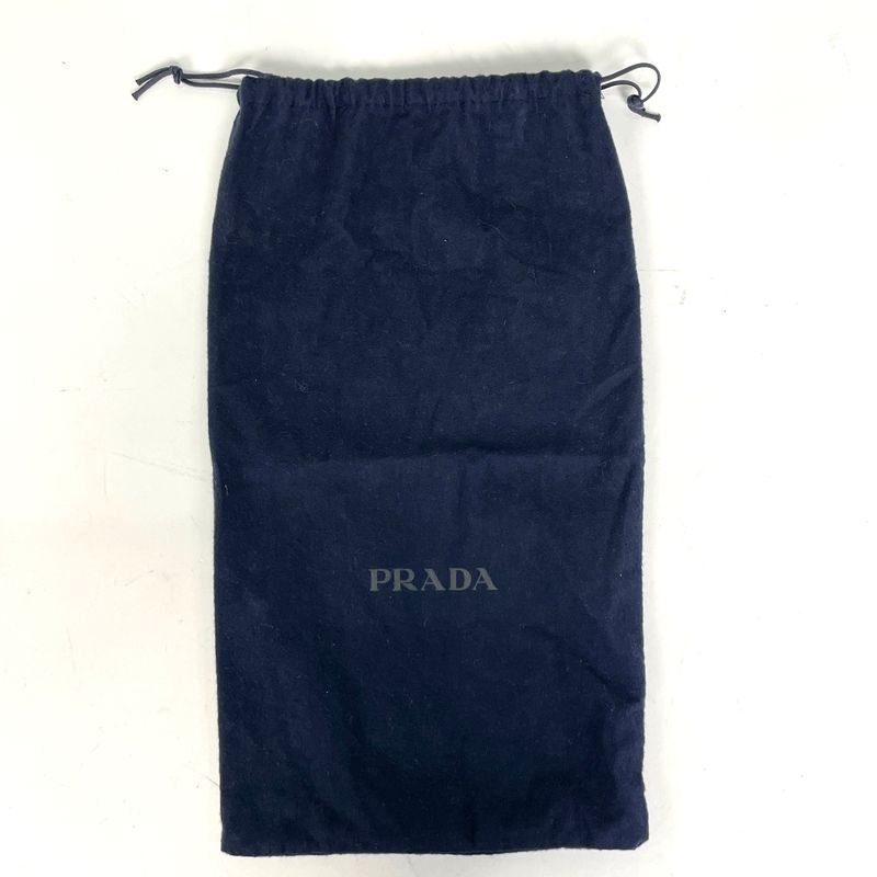 Prada Logo Plate Waist Bag Waist Pouch Body Bag Tessuto Nylon Nero (Black)