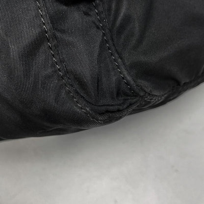 Prada Logo Plate Shoulder Bag Crossbody Shoulder Bag Nylon Nero (Black) Women