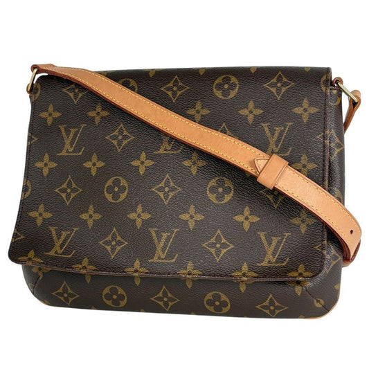 Louis Vuitton Musette Tango Long Crossbody Shoulder Bag Monogram Brown M51388