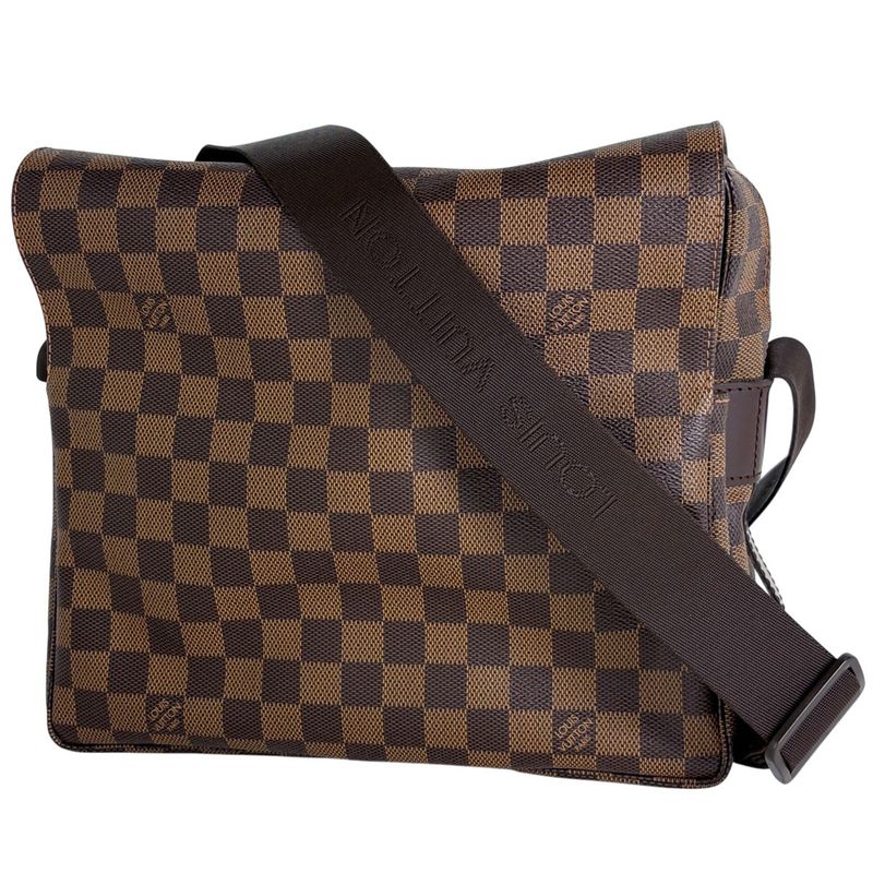 Louis Vuitton Naviglio Crossbody Shoulder Bag Damier Brown N45255 Women