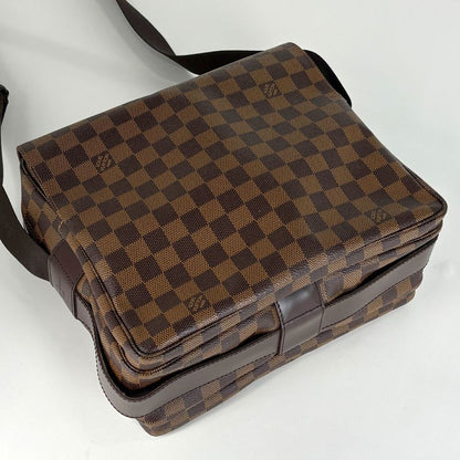 Louis Vuitton Naviglio Crossbody Shoulder Bag Damier Brown N45255 Women