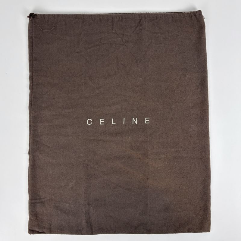 Celine C Macadam Pattern Tote Handbag Khaki Tote Canvas Green Beige Women