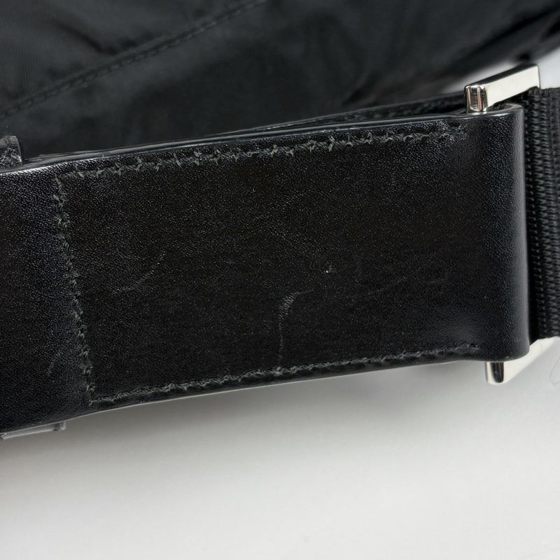 Prada Logo Plate Waist Bag Body Bag Body Bag Nylon Nero (Black) Women