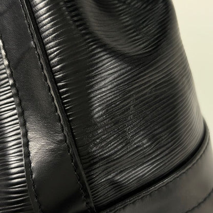 Louis Vuitton Noe One Shoulder Draw String Shape Shoulder Bag Epi Noir Black